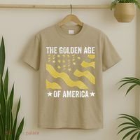 The Golden Age Of America Usa Flag T-Shirt thumb 2