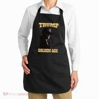 Trump Golden Age Silhouette Maga 45 47 Golden Tie Apron thumb 2