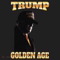 Trump Golden Age Silhouette Maga 45 47 Golden Tie Beanie thumb 2