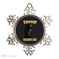 Trump Golden Age Silhouette Maga 45 47 Golden Tie Ornament thumb 0