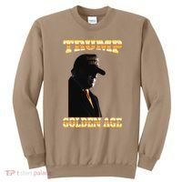 Trump Golden Age Silhouette Maga 45 47 Golden Tie Sweatshirt thumb 0