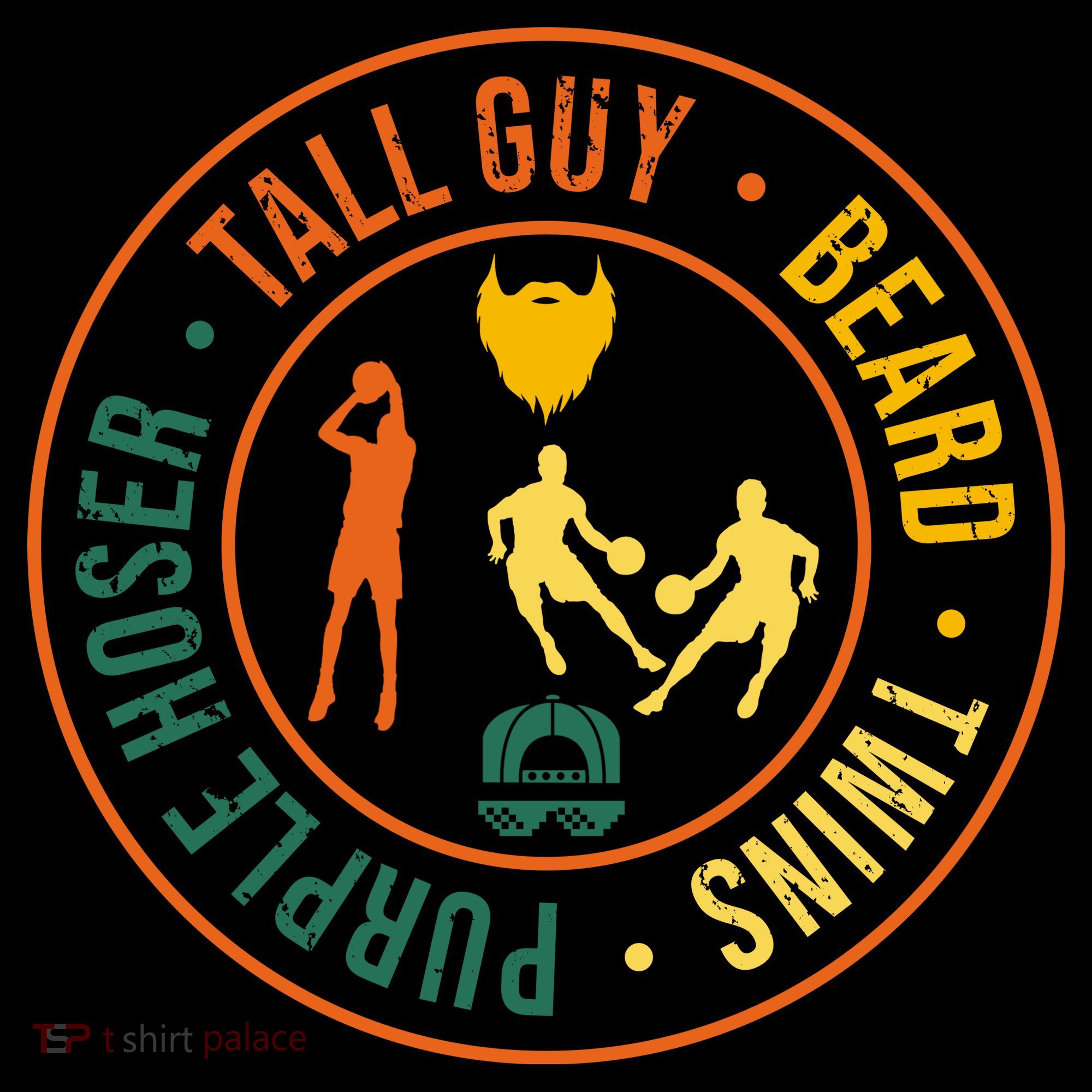 Tall Guy Beard Twins Purple Hoser Coffee Mug