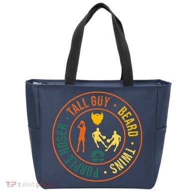 Tall Guy Beard Twins Purple Hoser Tote Bag