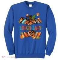 Thankful Grateful Blessed Lunch Lady Graphic Pumpkin Autumn Cool Gift Sweatshirt thumb 0
