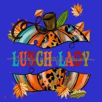 Thankful Grateful Blessed Lunch Lady Graphic Pumpkin Autumn Cool Gift Mousepad thumb 1