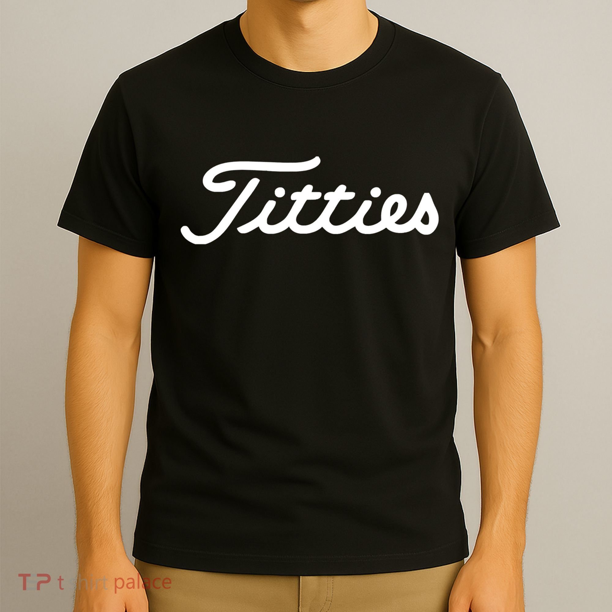 Titties Golf Bachelor Party Funny Golfing Gift Parody T-Shirt