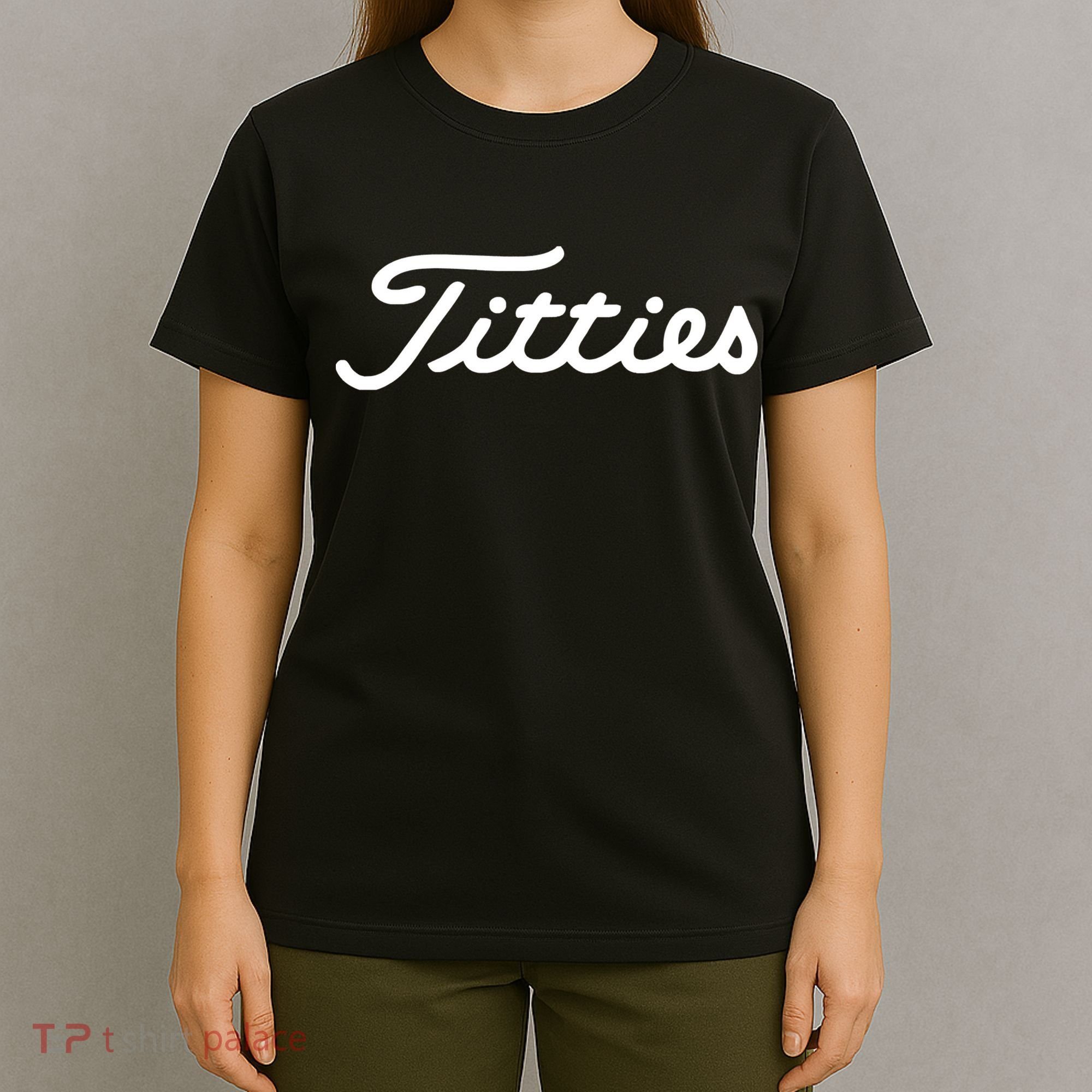 Titties Golf Bachelor Party Funny Golfing Gift Parody T-Shirt
