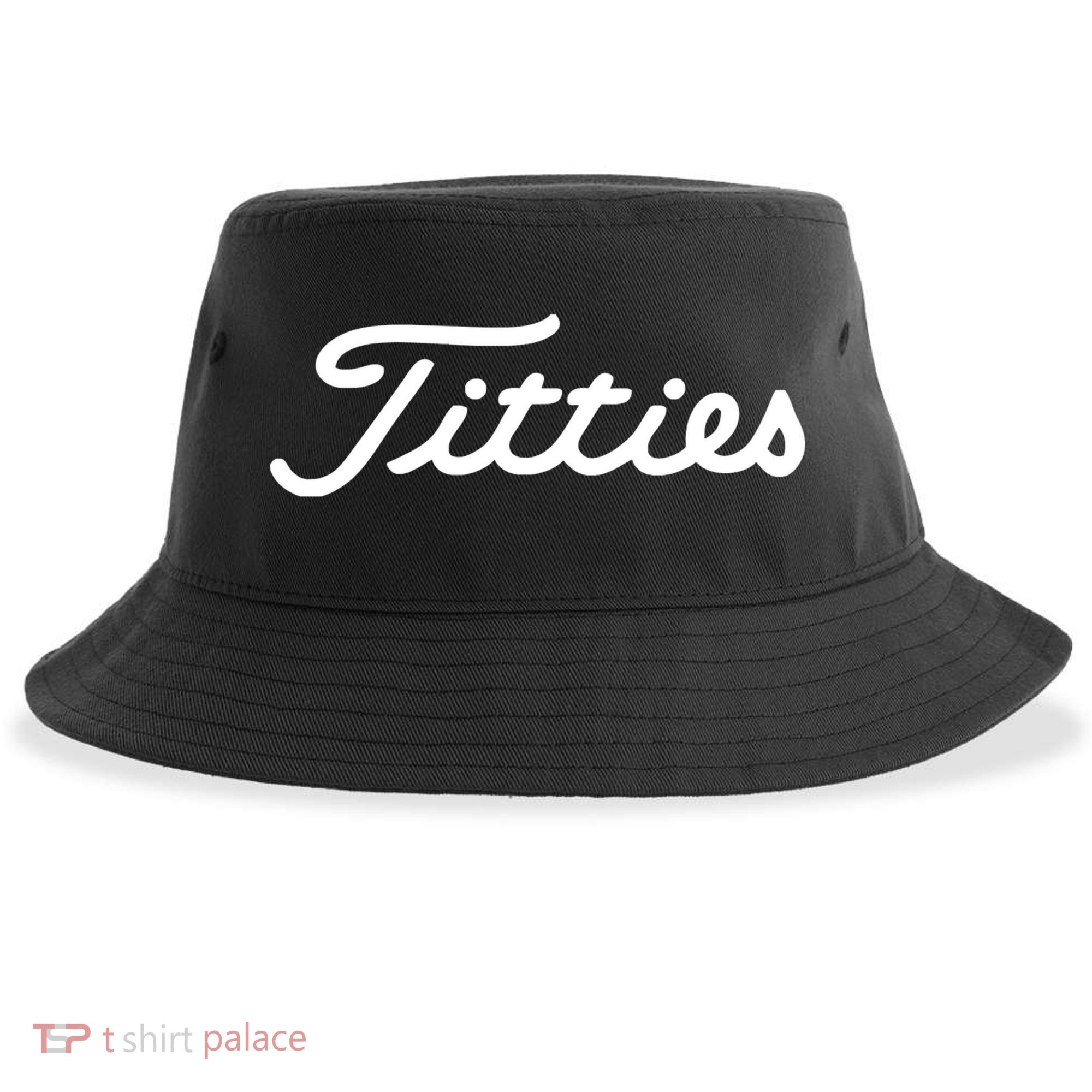 Titties Golf Bachelor Party Funny Golfing Gift Parody Sustainable Bucket Hat