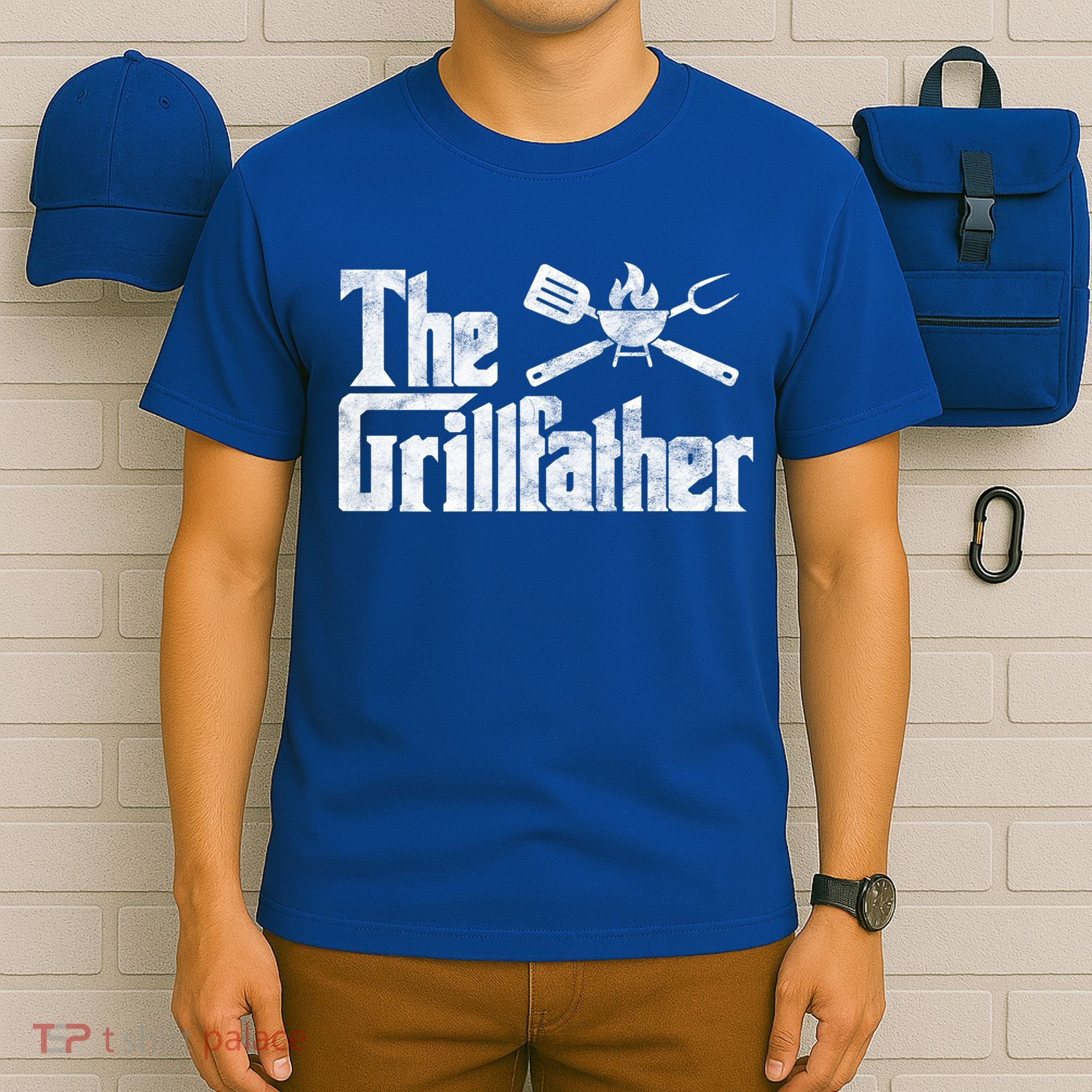 The Grillfather Bbq Grill Smoker Barbecue Chef Grill Master Meaningful Gift T-Shirt