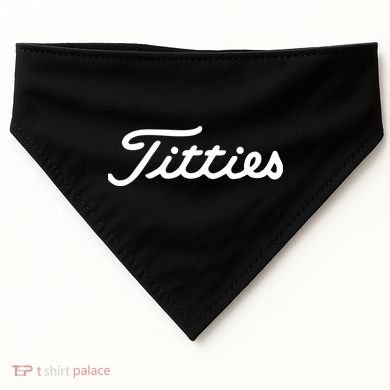 Titties Golf Bachelor Party Funny Golfing USA-Made Doggie Bandana