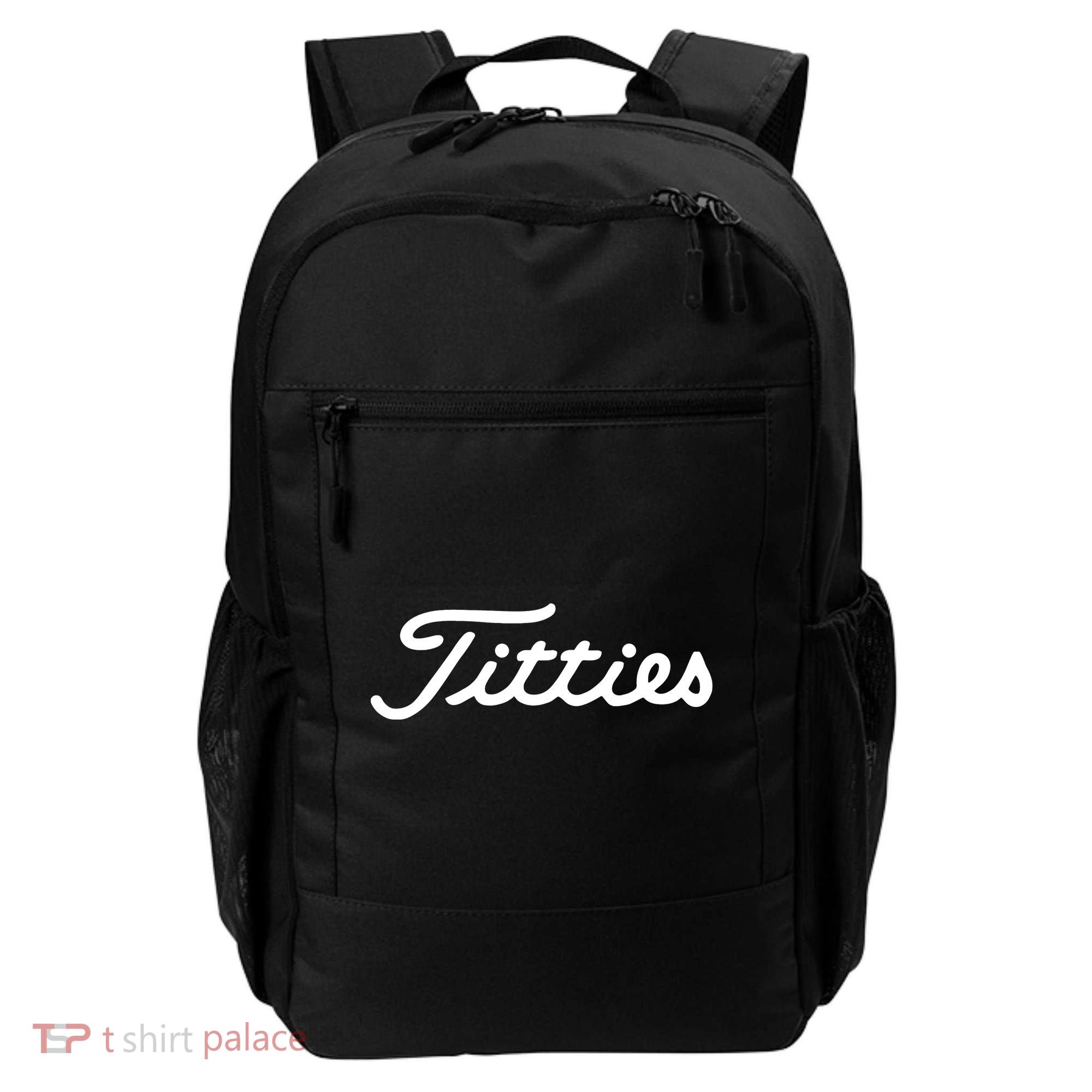 Titties Golf Bachelor Party Funny Golfing Backpack