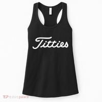 Titties Golf Bachelor Party Funny Golfing Women's Tank Top thumb 0