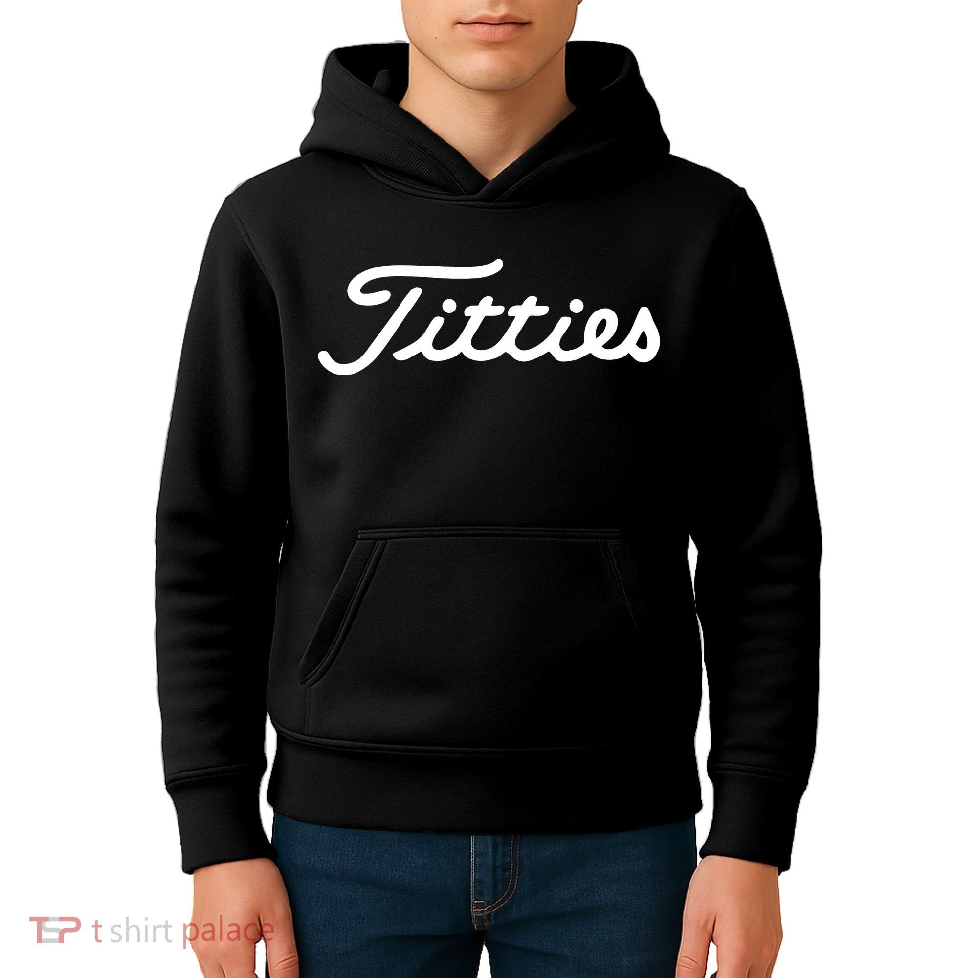 Titties Golf Bachelor Party Funny Golfing Kids Hoodie