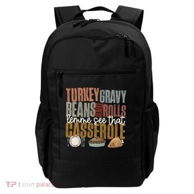 Turkey Gravy Beans And Rolls Let Me See That Casserole Fall Gift Backpack