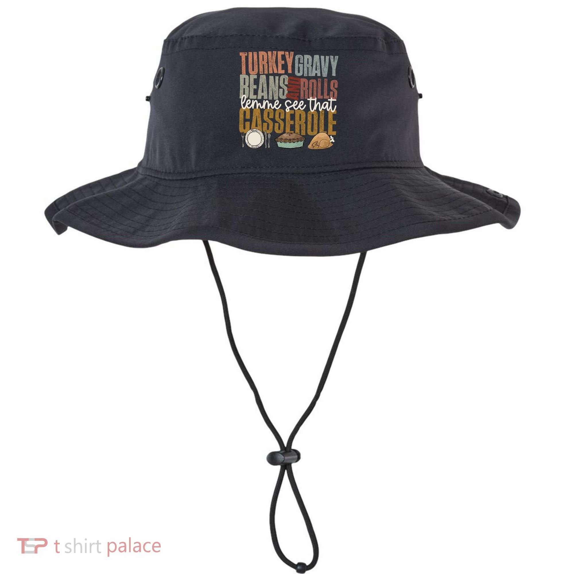 Turkey Gravy Beans And Rolls Let Me See That Casserole Fall Gift Bucket Hat