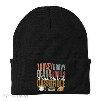 Turkey Gravy Beans And Rolls Let Me See That Casserole Fall Gift Beanie