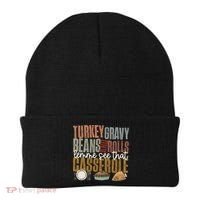 Turkey Gravy Beans And Rolls Let Me See That Casserole Fall Gift Beanie thumb 0