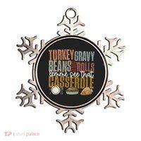 Turkey Gravy Beans And Rolls Let Me See That Casserole Fall Gift Ornament thumb 0