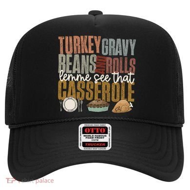 Turkey Gravy Beans And Rolls Let Me See That Casserole Fall Gift Hat