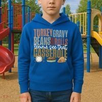 Turkey Gravy Beans And Rolls Let Me See That Casserole Fall Gift Kids Hoodie thumb 2