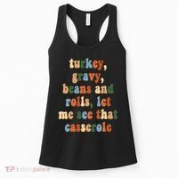 Turkey Gravy Beans And Rolls Funny Thanksgiving Women's Tank Top thumb 0