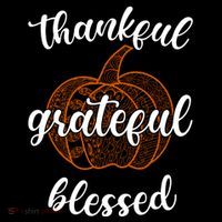 Thankful Grateful Blessed Pumpkin Fall Mousepad thumb 1