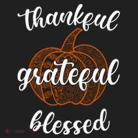 Thankful Grateful Blessed Pumpkin Fall Hat thumb 2
