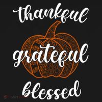 Thankful Grateful Blessed Pumpkin Fall Women's Long Sleeve Shirt thumb 2
