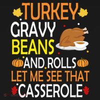 Turkey Gravy Beans And Rolls Let Me See That Casserole Backpack thumb 2