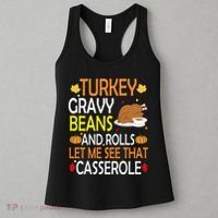 Turkey Gravy Beans And Rolls Let Me See That Casserole Women's Tank Top thumb 3