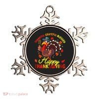 Thankful Grateful Blessed Thanksgiving Turkey Ornament thumb 0
