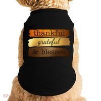 Thankful Grateful Blessed Thanksgiving Holiday Doggie Tank thumb 0