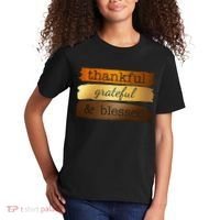 Thankful Grateful Blessed Thanksgiving Holiday Kids T-Shirt thumb 2