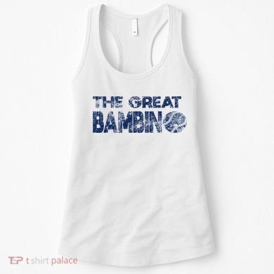 The Great Bambino Baseball Simple Legend Design Distressed Women's Tank Top