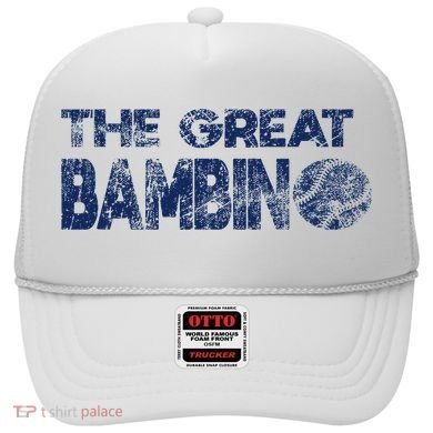The Great Bambino Baseball Simple Legend Design Distressed Hat