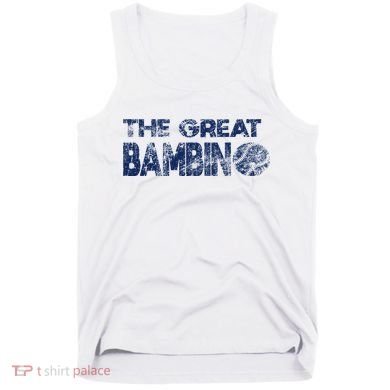 The Great Bambino Baseball Simple Legend Design Distressed Tank Top