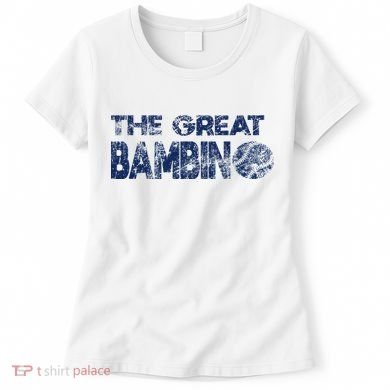 The Great Bambino Baseball Simple Legend Design Distressed Women's T-Shirt