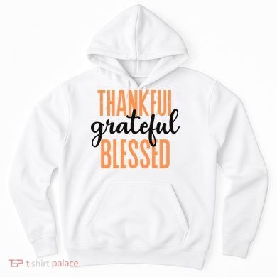 Thankful Grateful Blessed Vintage Thanksgiving Hoodie