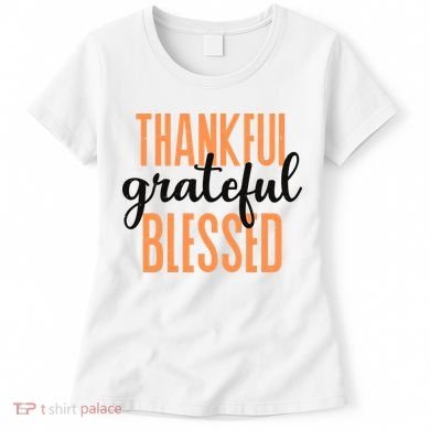 Thankful Grateful Blessed Vintage Thanksgiving Women's T-Shirt