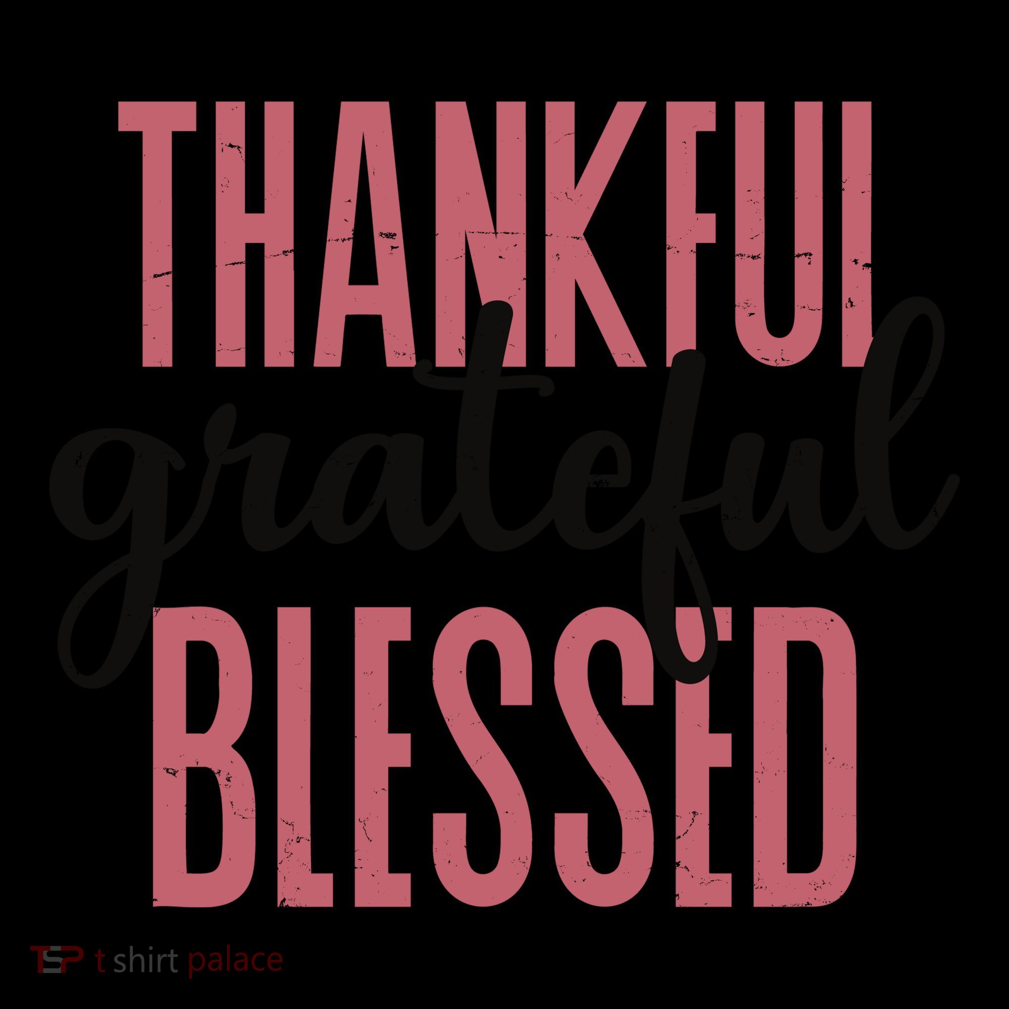 Thankful Grateful Blessed Cute Holiday Coffee Mug