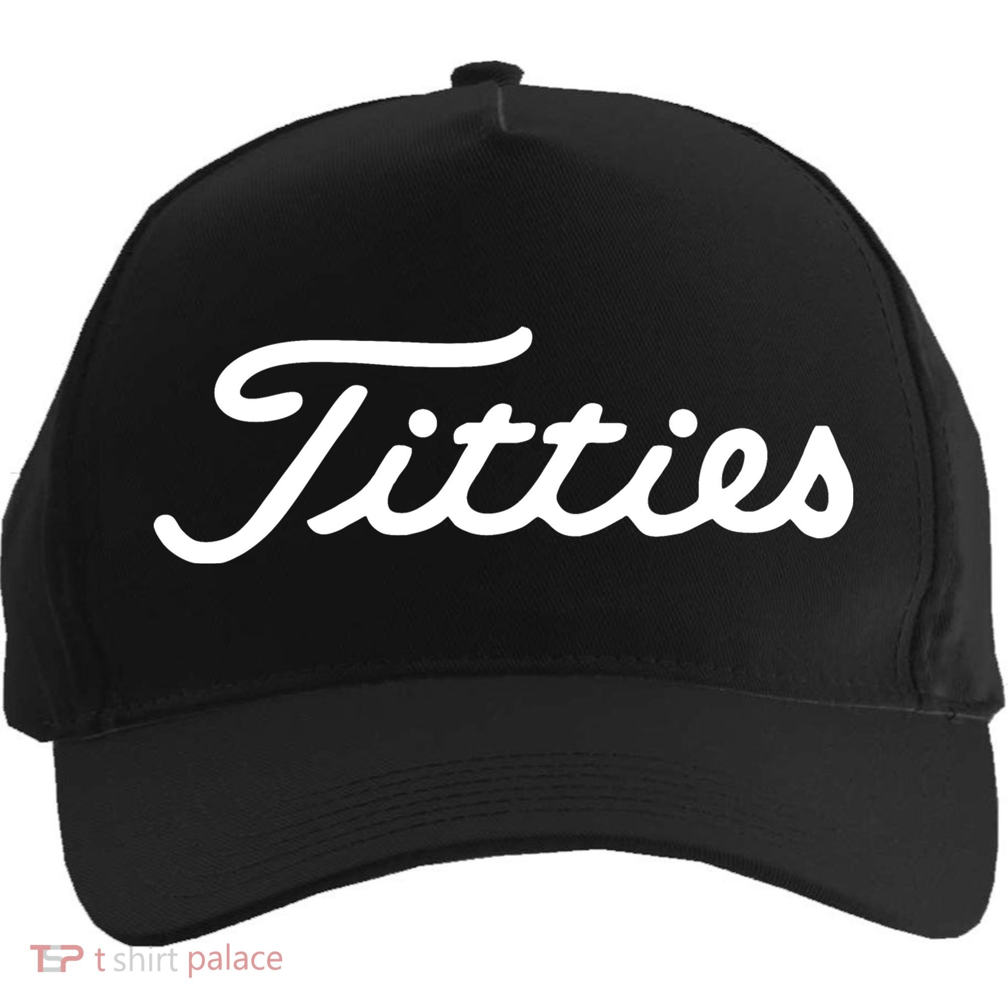 Titties Golf Bachelor Party Funny Golfing Gift Parody Five-Panel Snapback Cap