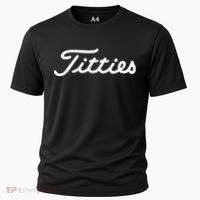Titties Golf Bachelor Party Funny Golfing Gift Parody Cooling Performance Crew T-Shirt thumb 0