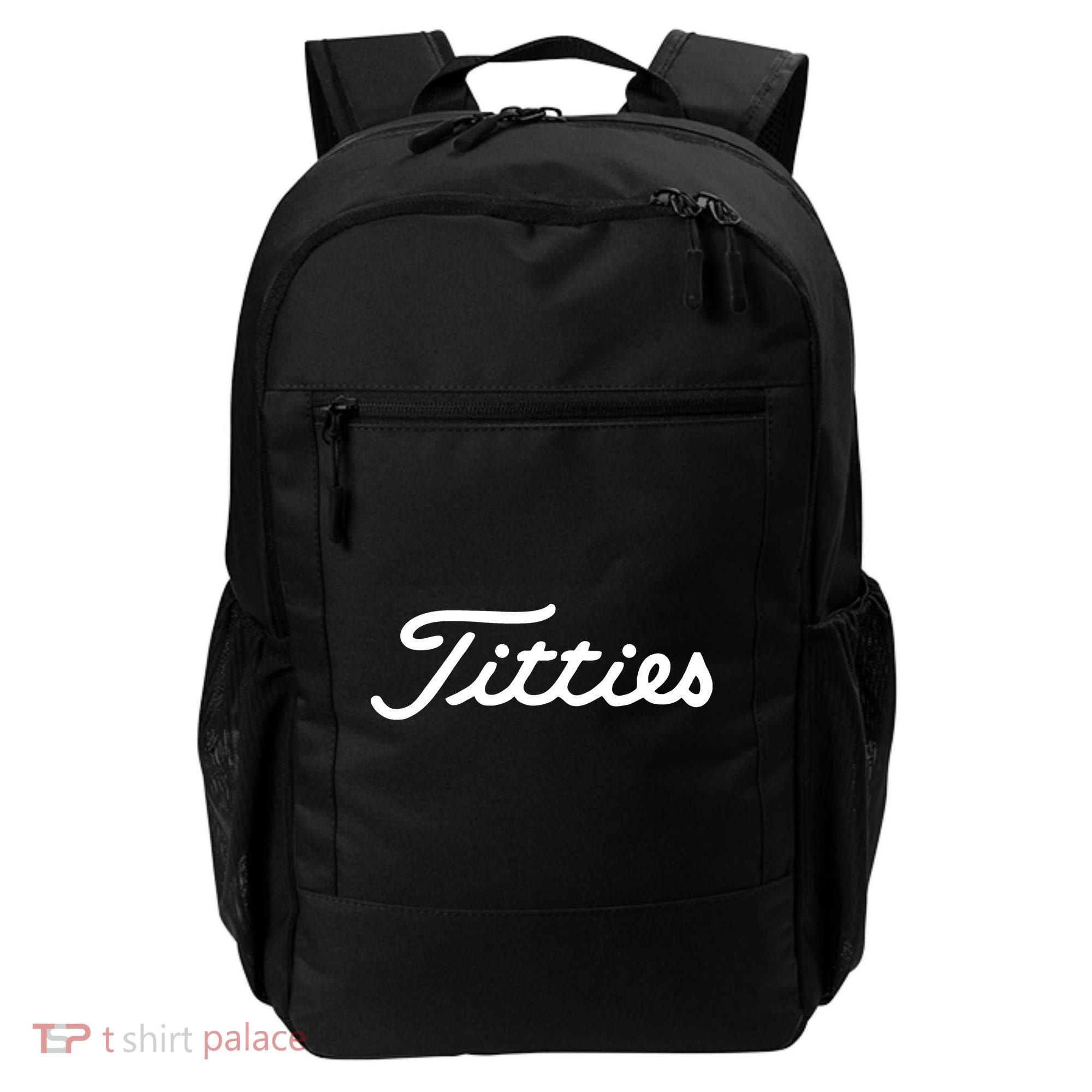 Titties Golf Bachelor Party Funny Golfing Gift Parody Backpack