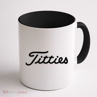 Titties Golf Bachelor Party Funny Golfing Gift Parody Coffee Mug thumb 1