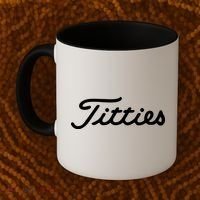 Titties Golf Bachelor Party Funny Golfing Gift Parody Coffee Mug thumb 2