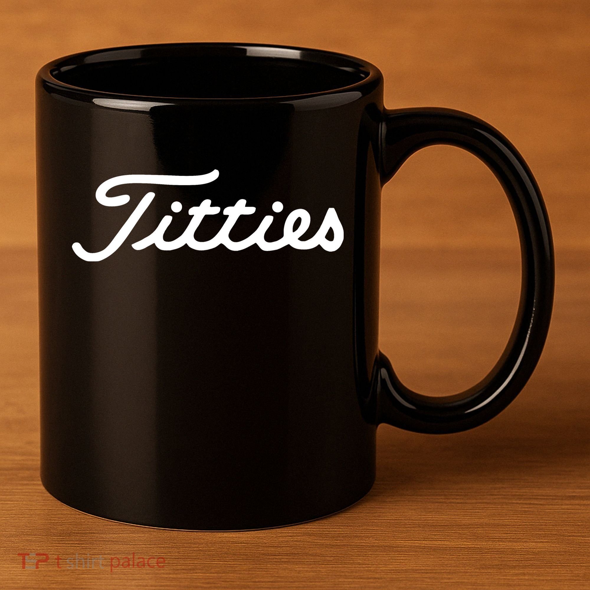Titties Golf Bachelor Party Funny Golfing Gift Parody 11oz C Handle Ceramic Mug
