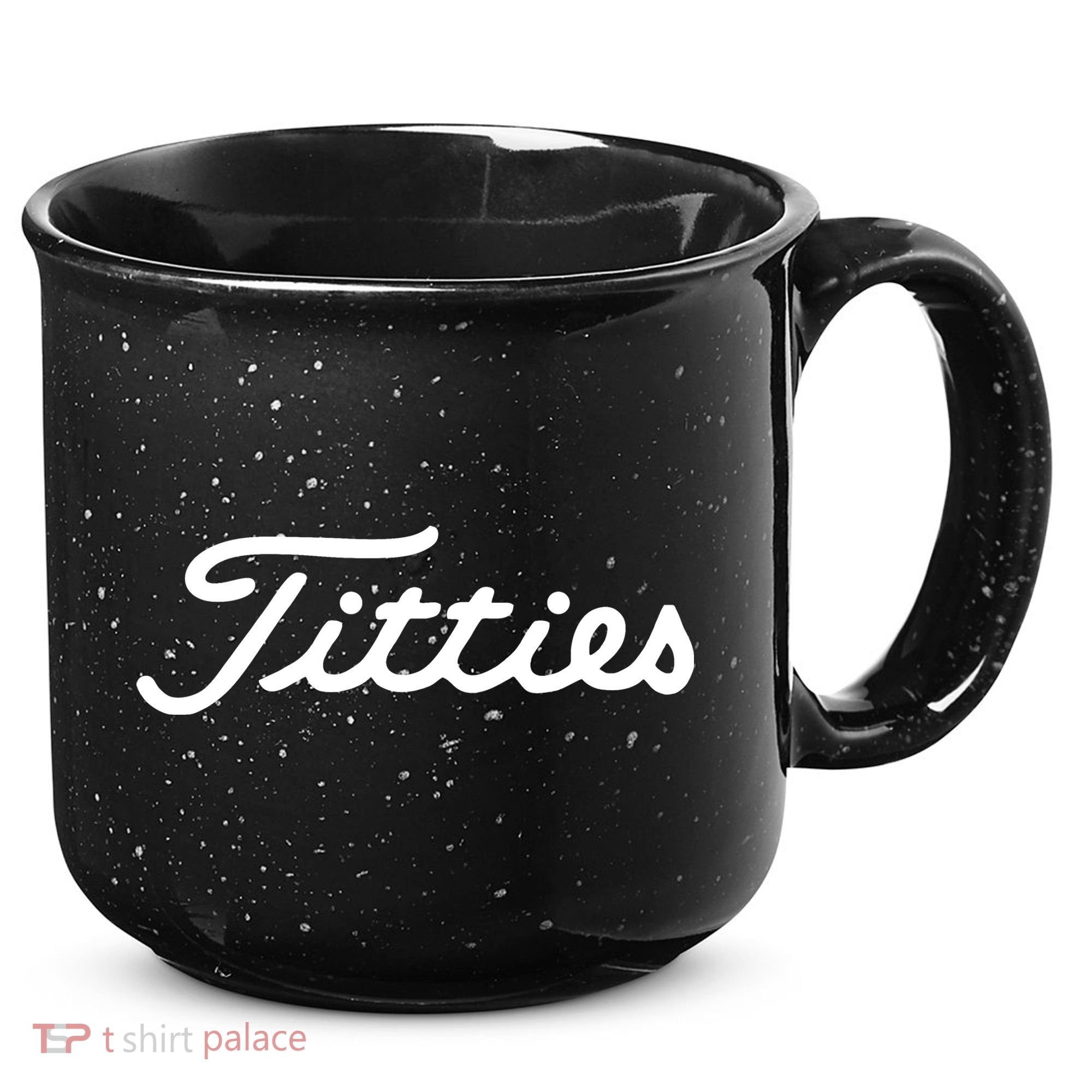 Titties Golf Bachelor Party Funny Golfing Gift Parody 15oz Campfire Ceramic Mug