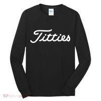 Titties Golf Bachelor Party Funny Golfing Gift Parody Tall Long Sleeve Shirt thumb 0