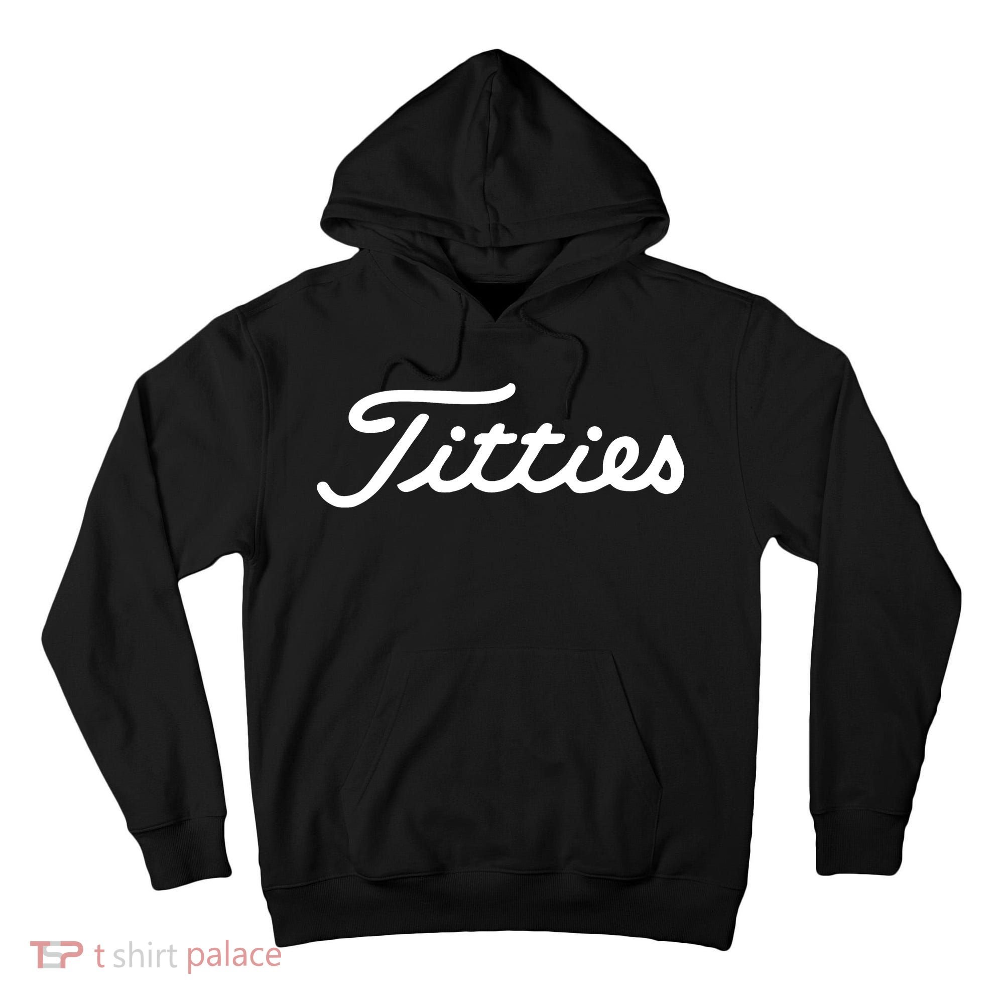 Titties Golf Bachelor Party Funny Golfing Gift Parody Tall Hoodie