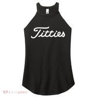Titties Golf Bachelor Party Funny Golfing Gift Parody Women's Perfect Tri Rocker Tank thumb 0